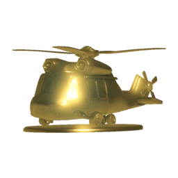 gold helicopter