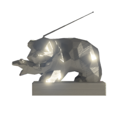 silver Mr. Grizz replica silver Mr. Grizz replica