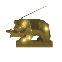 gold Mr. Grizz replica gold Mr. Grizz replica