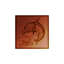 bronze Flipper-Flopper sticker